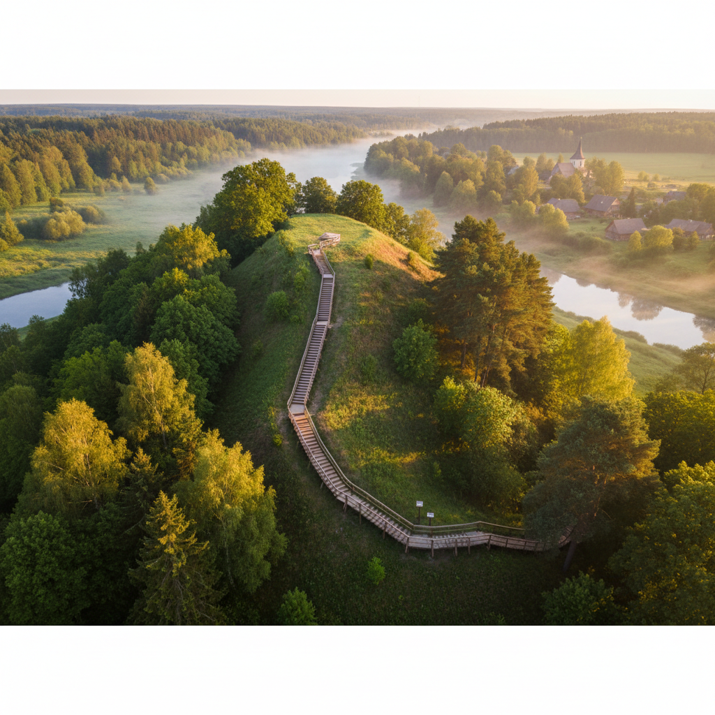 Atgimęs Kartenos piliakalnis vėl vilioja turistus