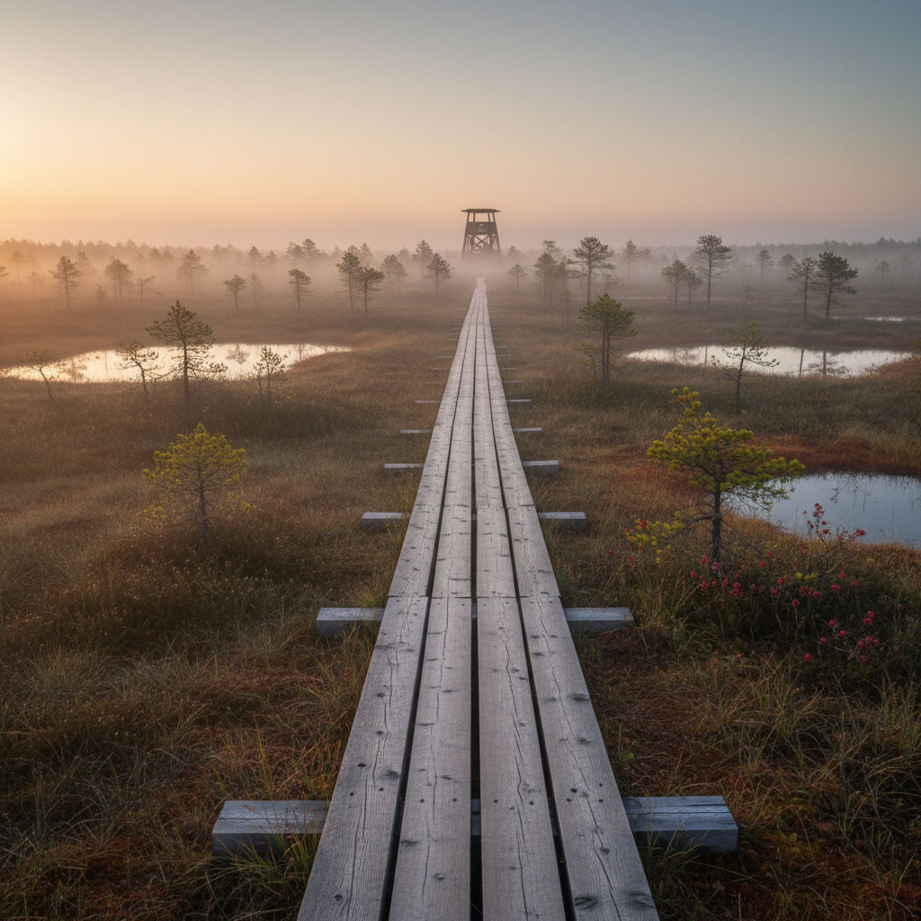Mūšos tyrelio takas: ilgiausias maršrutas vidury pelkių